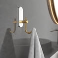 thumbnail image 1 of Gancho para colgar ropa Wind | Gancho de pared adhesivo de acero inoxidable 304 para cocina y baño | Organizador duradero de metal negro que ahorra espacio para llaves, toallas, abrigos | 3,1 x 1,97, 1 of 6