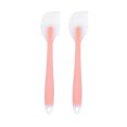 thumbnail image 1 of 2pcs Silicone Cream Scraper Large Size Silicone Scraper Translucent Cream Scraper Cake Spatula Baking Tools for Home Restaurant(Orange), 1 of 8