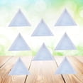 thumbnail image 3 of Miangastore 24pcs Triangular Jewelry Plates Plastic Tray Dish for Rhinestones Beads Jewelry Tools Jewelry Findings (White), 3 of 9