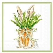 Boston International - 3-Ply 5" Cocktail Napkins - Carrot Bunny