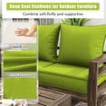 thumbnail image 6 of Kimunuk Outdoor Deep Seat Cushion Set for Patio Furniture, Splash-Proof & Fade Resistant, 22" L X 22" W X 4" H, Grass Green, 6 of 6