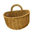 thumbnail image 3 of Cesta de almacenamiento de ratán sintético para decoración del hogar, cesta colgante multifuncional. L, 3 of 9