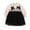 Black, variant on WUANDIXFA Little Girl Tulle Dress Long Sleeve Girls Dresses Toddler Girls Long Sleeve Prints Princess Dress Dance Party Dresses Fall Winter Kids Clothes Girls Dresses School Dress Black,12-24 Months