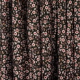 thumbnail image 2 of Crepe De Chine Cosmos Black Sheer Floral Print Fabric 58" Wide By The Yard, 2 of 3