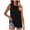 Tank 138#Black, variant on WAYUTE Womens Tank Tops Solid Color Soft Comfort Summer Flowy Crew Neck Sleeveless Blouse for Ruched Loose Long Vest Top