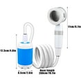 thumbnail image 3 of LLQkigsxse Outil de Douche Portable Rechargeable pour Camping Randonnée Voyage RV pour Bain d'Animaux Lavage de Voiture, 3 of 8