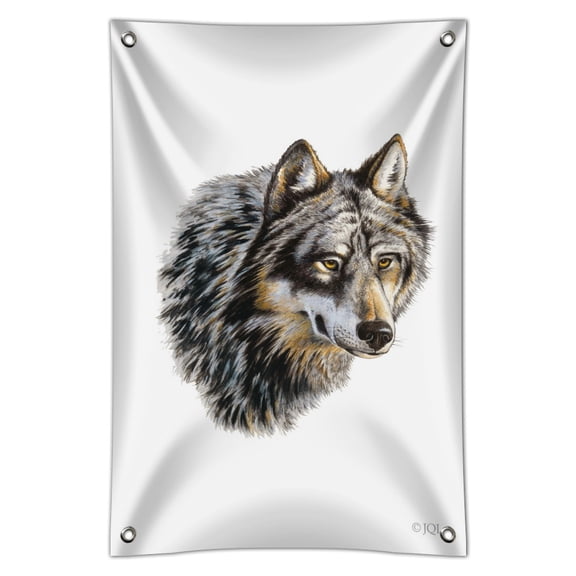 Wild Wolf Head Home Business Office Sign