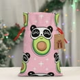 thumbnail image 5 of Xecao Panda Avocado Print Burlap Gift Bags with Drawstring and Gift Tags, Gift Bags, Burlap Bags, Jute Bags for Party, Christmas, DIY Craft Bags-Small, 5 of 9