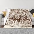 thumbnail image 1 of Balery Western Desert Cowboys2 Manta de Franela con Dibujo, Lujo Ultra Suave y Cálido, Antipelusa y Resistente a las Arrugas para Cama, Sofá, Camping -40"x30", 1 of 6