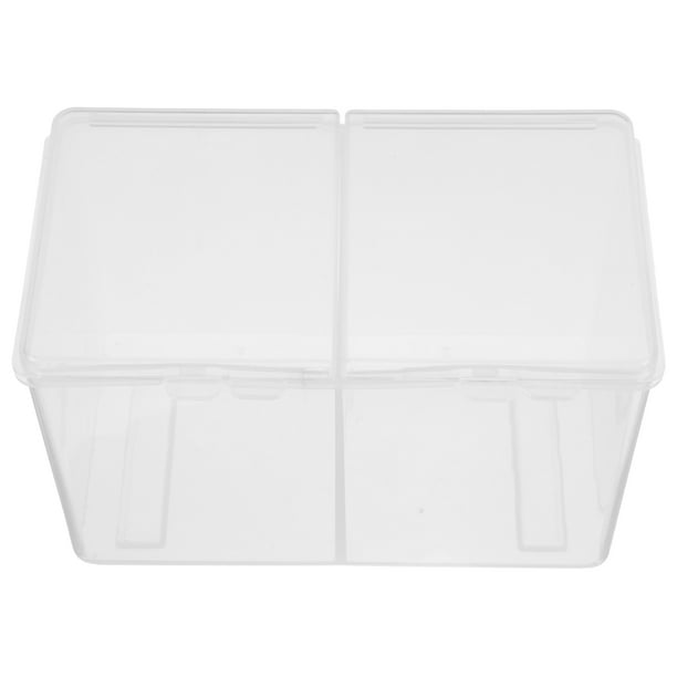 Estuche para guardar bastoncillos de algodón, 2 unidades, para maquillaje, para mujer (blanco)