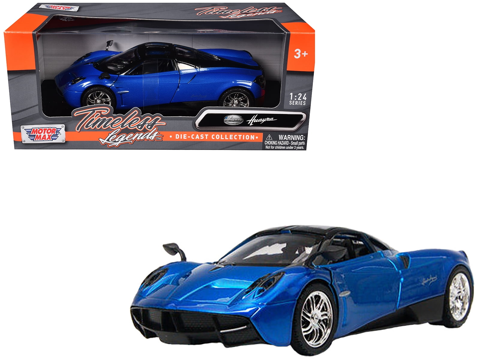 Pagani Zonda 5 Cinque White and Black 1/18 Diecast Model Car by