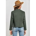 thumbnail image 3 of PRETTYGARDEN Women's Faux Suede Jackets 2025 Spring Fall Clothes Long Sleeve Open Front Cropped Coat Outwear, 3 of 10