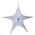 thumbnail image 2 of Evergreen Lighted Fabric Star, Large, White, 2 of 9