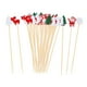 thumbnail image 2 of 4 Palillos De Madera Para Aperitivos, Suministros Para Fiestas, Palillos De Frutas De 12 Cm Para Comida, Bastones De Postre, 100 Piezas Mixtas, 2 of 8