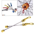 thumbnail image 1 of Road Bike Skewers - Axles Set Replacement - QR Set - for Bike Wheel Hub - Golden, 1, 1 of 10