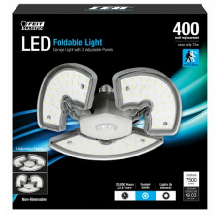 Feit Electric UP7500/850/MM/LED Foldable Garage Light Bulbs, Each