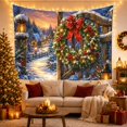 thumbnail image 3 of Picturesque Village At With Twilight, Mystical Fantasy for Space Lovers, Galaxy Room Decor Room Accent, Christmas Gift, Tapestry Wall Hanging for Bedroom and Dorm, 3 of 7
