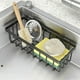 thumbnail image 1 of Organizador para fregadero de cocina con bandeja de drenaje automático | Portaesponjas y cepillos | Barra para colgar toallas | No requiere montaje | Blanco, gris o negro, 1 of 6