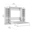 thumbnail image 4 of Pemberly Row Queen Murphy Bed with Closet Organizers (119"W) - Engineered Wood, 4 of 13
