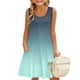thumbnail image 2 of Girls 2025 Summer Dresses Sleeveless Gradient Dress with Pockets Casual Summer Sundress for Kids Lightweight and Breathable Fabric ,Sie:110, 2 of 8