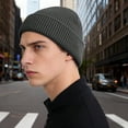 thumbnail image 7 of Women's Waffle Knit Beanie, Solid Color Rolled Brim Slouchy Hat, Thickened Winter Warm Cuffed Hat for Outdoor, Casual Daily Wear and Gift Grey, 7 of 7