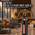 Spaceport Control Tower Key FJORDLYN 36-Inch 1500W PTC Ceramic Tower Space Heater with Oscillation ...