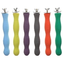 ACDANC 20CM Bird Perch Parrot Stand Parakeet Natural Wood Rough Sand Perches Grinding Nail for Small Medium Large Birds African Grey Cockatoo Parakeet Cockatiels Conure Cage Accessories