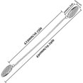 thumbnail image 3 of Pcs servilletas cadena flexible correa de cuello de cordón para adultos mayores niños de 19 pulgadas plata Feliz Sencillez, 3 of 5