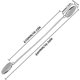 thumbnail image 3 of Pcs servilletas cadena flexible correa de cuello de cordón para adultos mayores niños de 19 pulgadas plata Feliz Sencillez, 3 of 5
