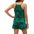 thumbnail image 4 of TARAINYA Women Summer Rompers Casual V-Neck Spaghetti Strap Loose Short Jumpsuit with Pockets, 4 of 8
