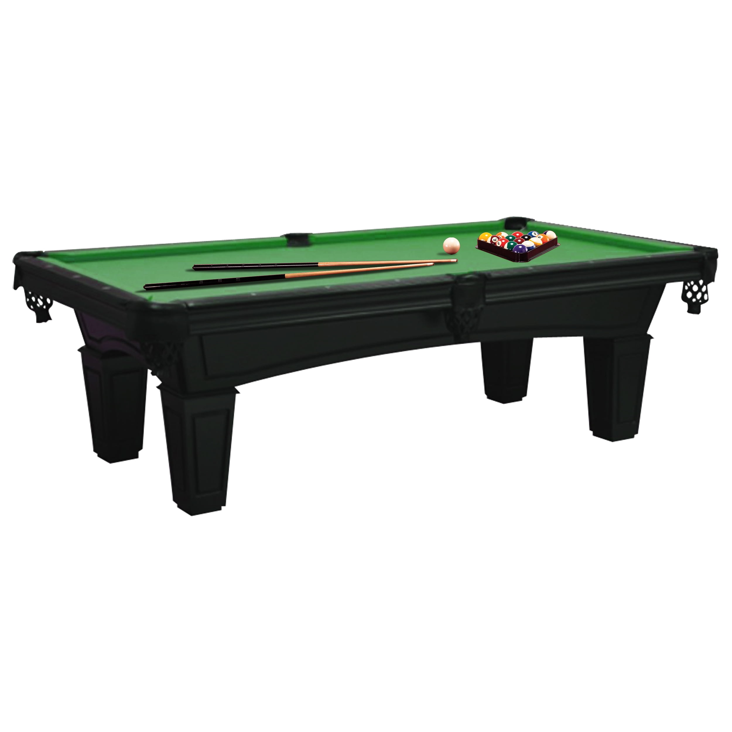 Imperial Shadow Black 8 Foot Pool Table - Green Cloth ...