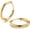 Gold Tone 2 Pcs, variant on G23 Solid Titanium Hoop Earrings Implant Grade Hypollergenic Small Huggie Hoop Earrings Hinged Sleeper Cartilage Earrings for Women Men Silver Black 14K Gold Plated 8mm 10mm 12mm