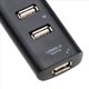 thumbnail image 3 of 3X USB Hub 2.0 Divisor de Concentrador de Alta Velocidad Adaptador de Concentrador USB de 4 Puertos para Computadora PortáTil Receptor Accesorios de Computadora Negro, 3 of 4