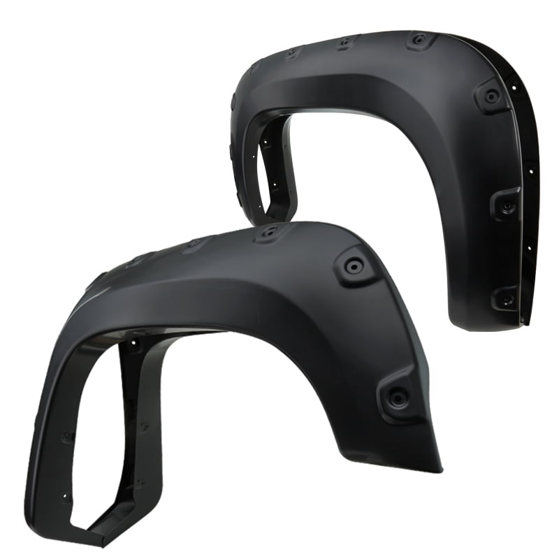 PP Pocket Rivet Style 4PC IKON MOTORSPORTS Fender Flares Fits 2007-2013 GMC Sierra 1500