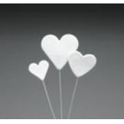 Cake Decoration Gum Paste Heart Spray- White