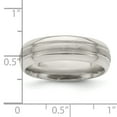 thumbnail image 4 of 925 Sterling Silver 6mm Brushed Fancy Band Ring Size 7, 4 of 7