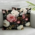 thumbnail image 3 of Pratyus Roses Pillow Cushion Covers for Sofa Couch Bedroom Car Chair Home Decor Square Printed on Both Sides 1PC 18x18in, 3 of 5