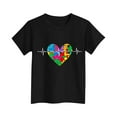 thumbnail image 4 of WRKEKC T-Shirts pour Garçons, Hauts d'Été pour Adolescents, T-Shirts Décontractés à Col Rond Imprimé Graphique Ample à Manches Courtes pour Garçons et Filles, 4 of 4