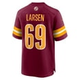 thumbnail image 3 of Men's Nike Tyler Larsen  Burgundy Washington Commanders  Game Jersey, 3 of 4