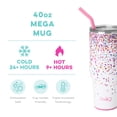 thumbnail image 2 of Swig Life 40oz Mega Mug | Insulated Stainless Steel Tumbler with Handle | Confetti, 2 of 7
