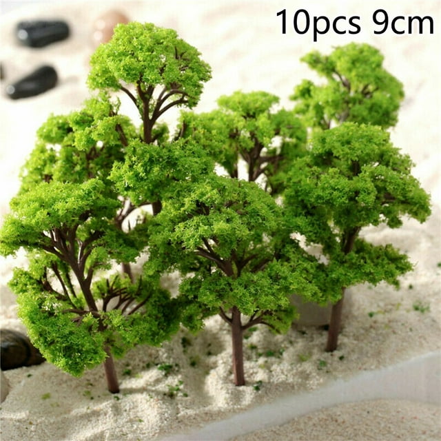 10PC 7/9cm Trees Model Garden Wargame Train Railway Architectural Scenery Layout