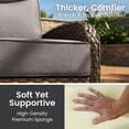 thumbnail image 5 of Bellefurn Outdoor Seat Cushions 22 X 24 X 6 inch for Patio Furniture,Outdoor Chair Cushions Outdoor Deep Seat Cushion with Water Resistant & Removable Cover Patio Cushions for Wicker Chair,Sofa,Couch, 5 of 12