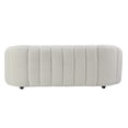 thumbnail image 6 of White Teddy Sherpa Sofa Bed, 2-Seater Plush Chenille Fabric Couch with Solid Wood Frame for Living Room, Apartment, 6 of 6