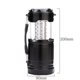 thumbnail image 3 of Paquete de 4 linternas LED para acampar,kits de supervivencia adecuados para huracanes, luz de emergencia para tormentas, apagones, linternas portátiles para exteriores, negro, plegable) ShuxiuWang 9024715974327, 3 of 5