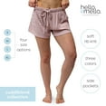 thumbnail image 2 of Hello Mello CuddleBlend Lounge Shorts Relaxed Leg Bottoms with Pockets, Pink Small (Women's), 2 of 9