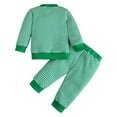 thumbnail image 6 of Zshosam Toddler Boy Fall Photoshoot Outfits Toddler Baby Boy Fall Clothes Print Long Sleeve Pullover Tops + Drawstring Pants Winter Outfits,Green 18-24 Months, 6 of 7