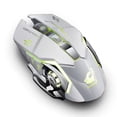 thumbnail image 1 of EIGTHTAIL Souris de Jeu Sans Fil Rechargeable Silencieuse à DEL Rétroéclairée Souris Optique USB pour PC, 1 of 5