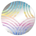 thumbnail image 2 of Designart "Spectrum in Serene Landscapes" Rainbow Baptist Fan Round Wall Mirror - Landscapes Oval Printed Decorative Mirror - Multiple Color Options, 2 of 5