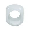 OSP Home Furnishings Slick Accent Table with High Gloss White Finish
