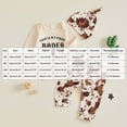 thumbnail image 3 of Gerichy Western Newborn Baby Boys Cowboy Outfit My First Rodeo Letter Romper Pants Set with Cap 3pcs Infant Boy Country Clothes 0-18 Months, 3 of 5